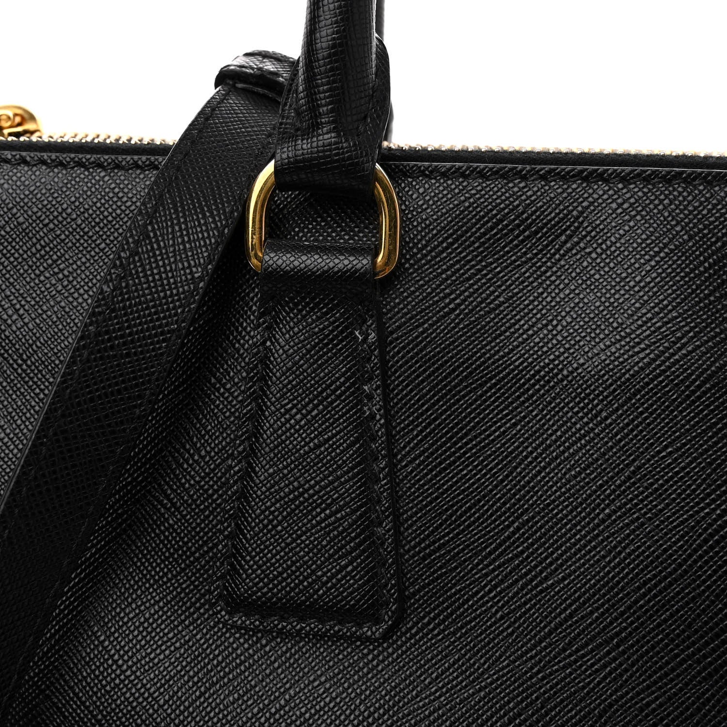 Prada Saffiano Medium Galleria Double Zip Tote Black 11 of 11