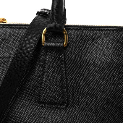 Prada Saffiano Medium Galleria Double Zip Tote Black 11 of 11