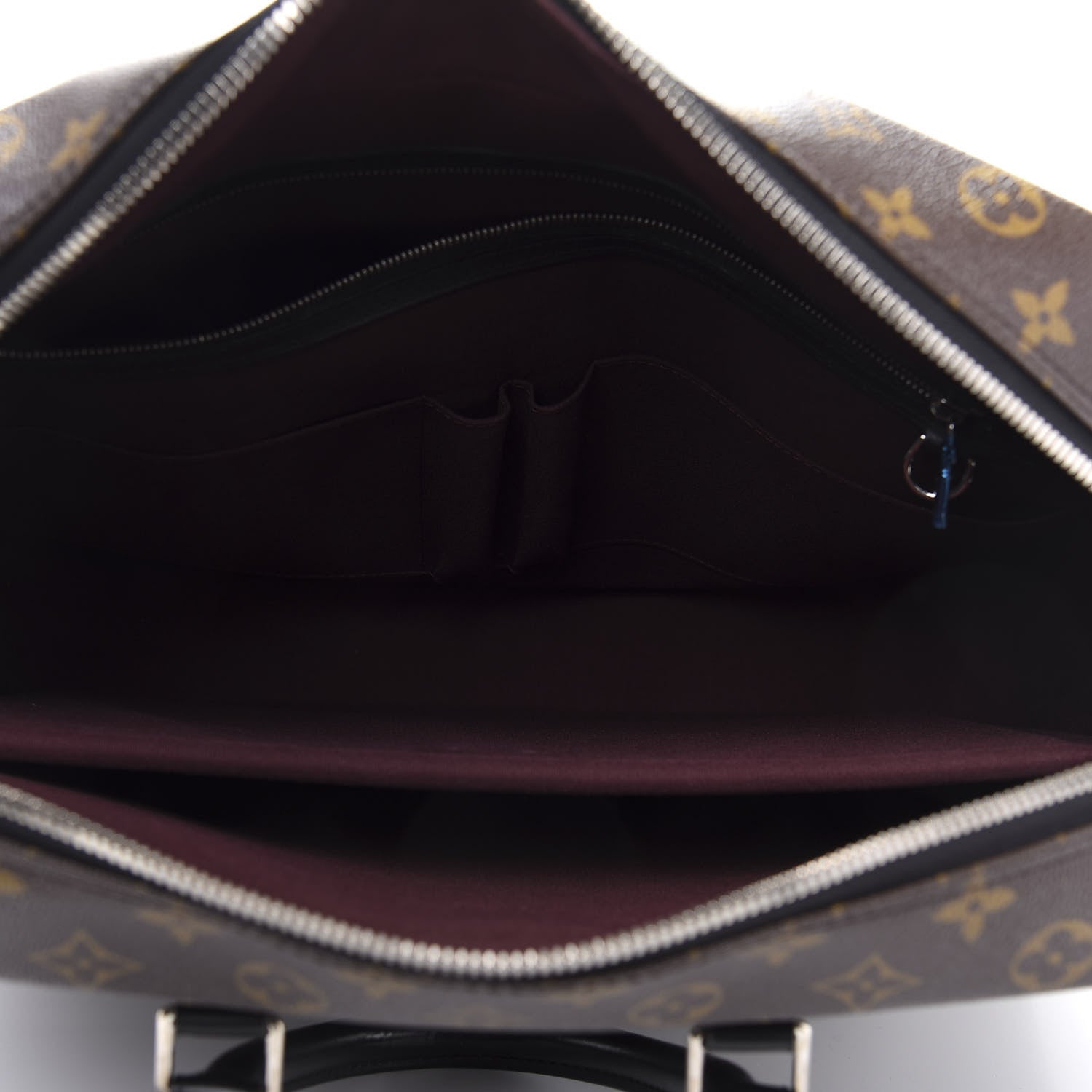 Louis Vuitton Monogram Macassar Porte Documents Voyage Soft Briefcase 5 of 11