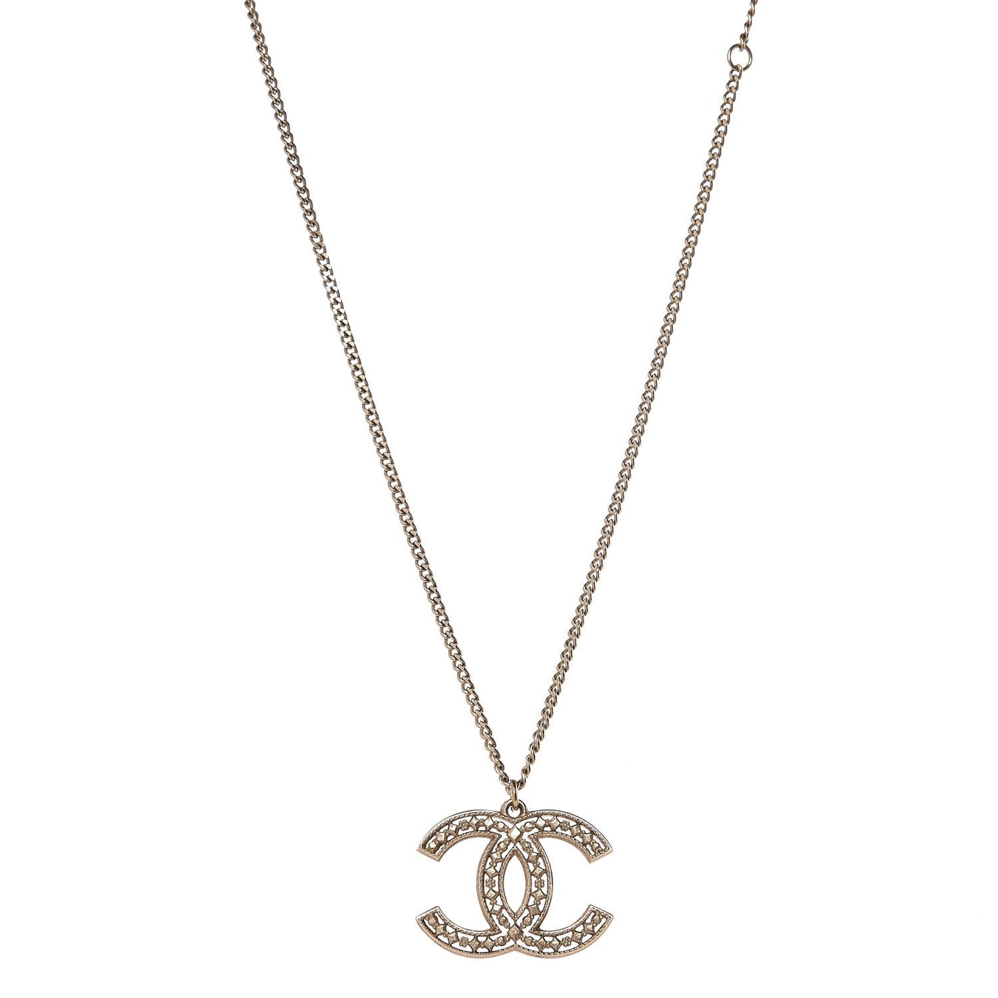 CC Pendant Necklace Gold