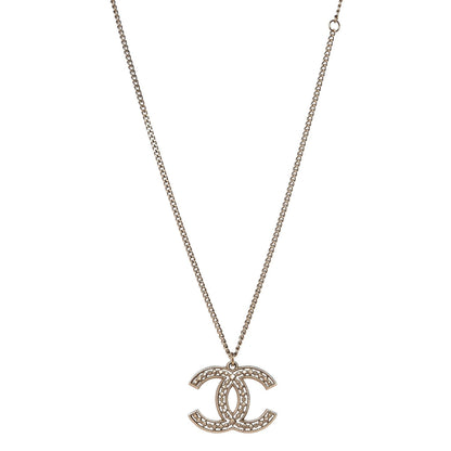 Chanel CC Pendant Necklace Gold 1 of 5