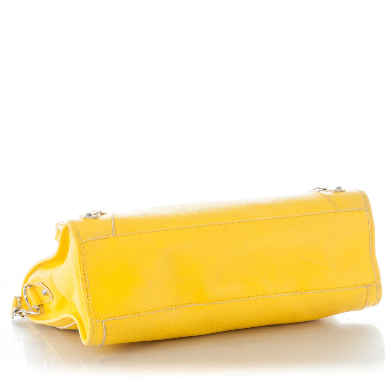 Balenciaga Supple Grained Calfskin Classic Silver Hardware Highlight City Jaune Soleil 4 of 11