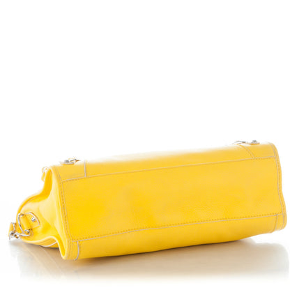 Balenciaga Supple Grained Calfskin Classic Silver Hardware Highlight City Jaune Soleil 4 of 11