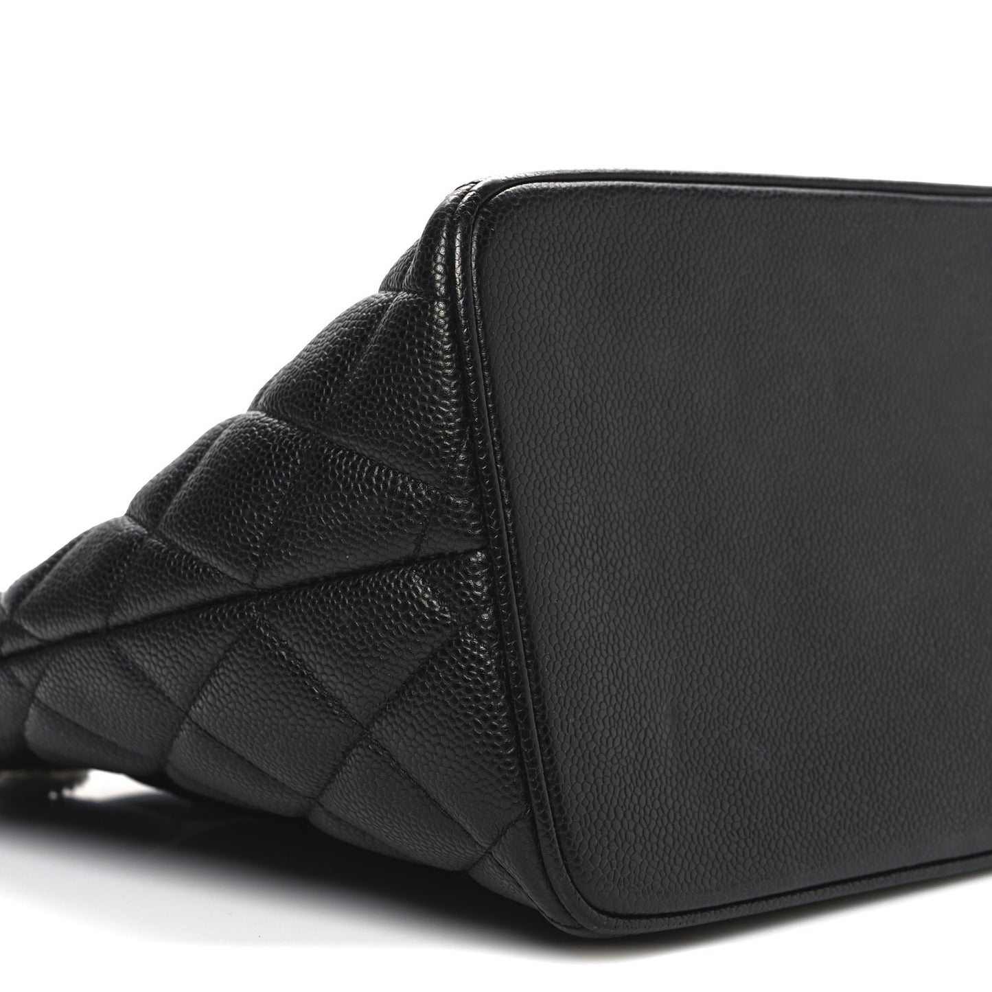 Caviar Quilted Medallion Tote  Black