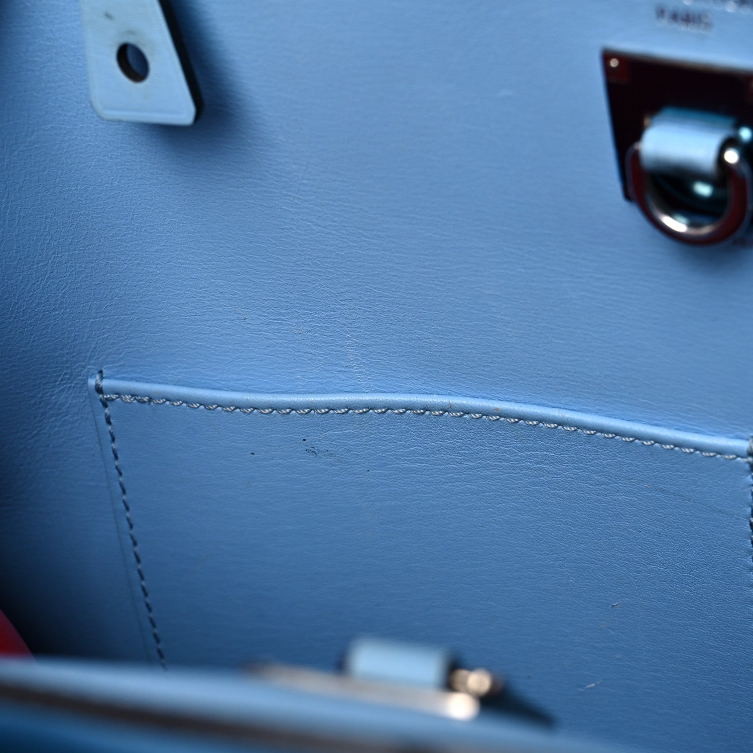 Louis Vuitton Calfskin City Steamer MM Rouge Blue 13 of 22