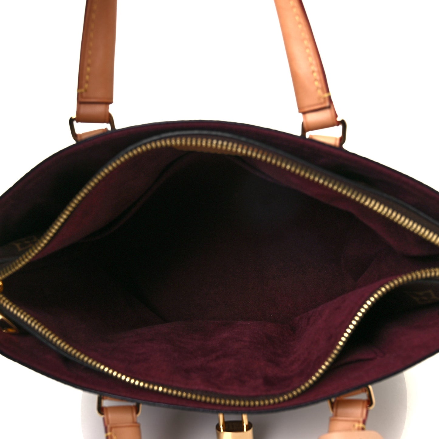 Monogram Flower Zipped Tote PM Beige
