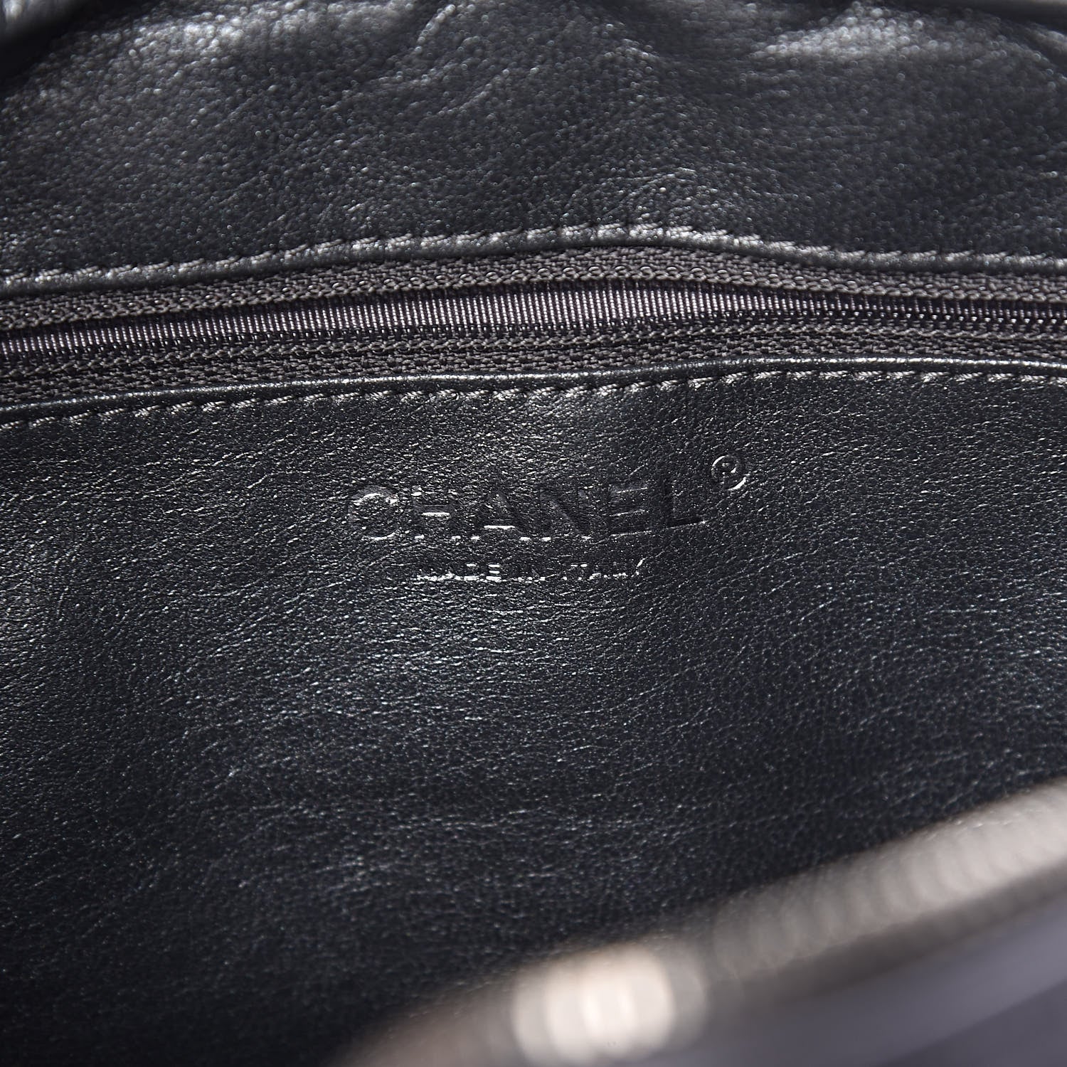 Chanel Metallic Aged Calfskin Quilted Medium Reissue Camera Case Dark Silver 6 of 11