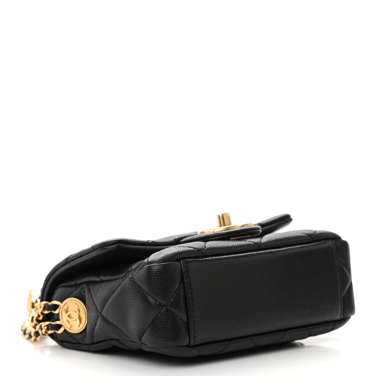 Chanel Caviar Quilted Mini Twist Your Buttons Flap Black 4 of 12
