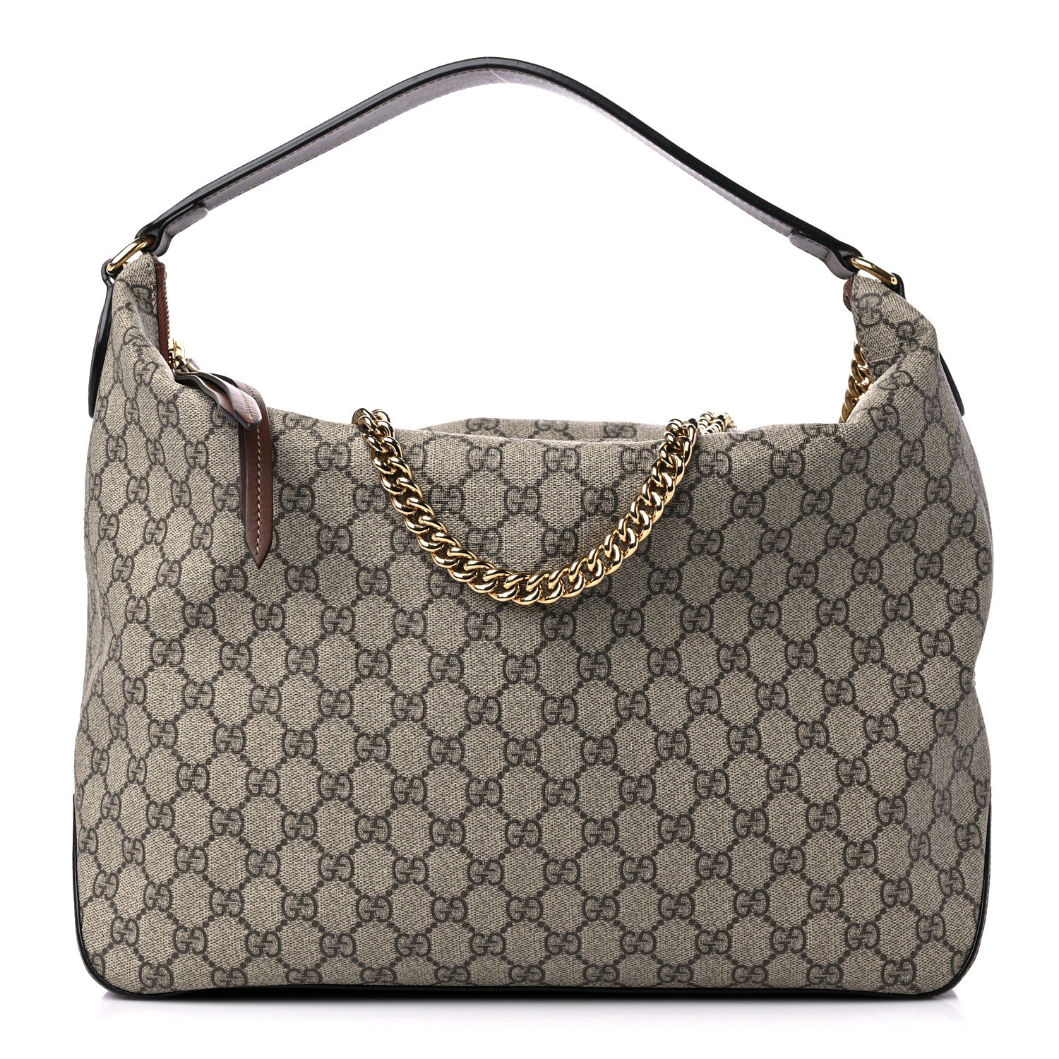 Gucci GG Supreme Monogram Large Linea A Hobo Light Brown 1 of 16