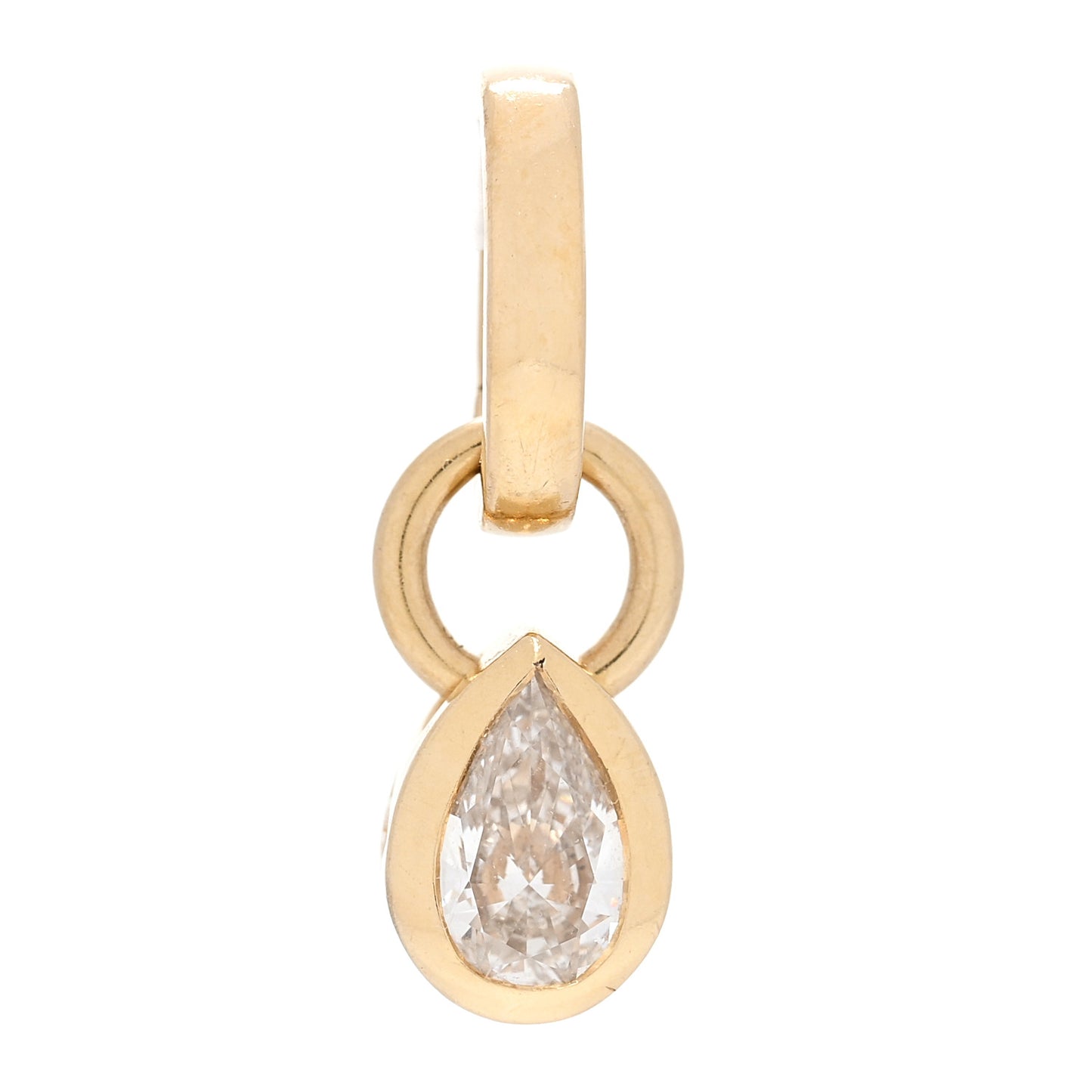 18K Yellow Gold Diamond .25ct Forever & Always a Pair Pendant