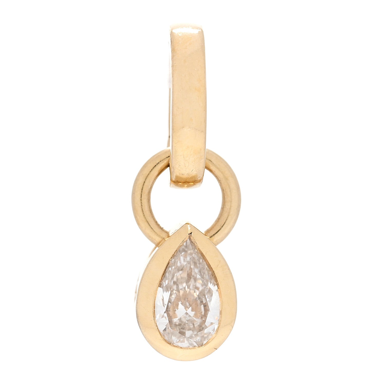 Foundrae 18K Yellow Gold Diamond .25ct Forever & Always a Pair Pendant 3 of 5