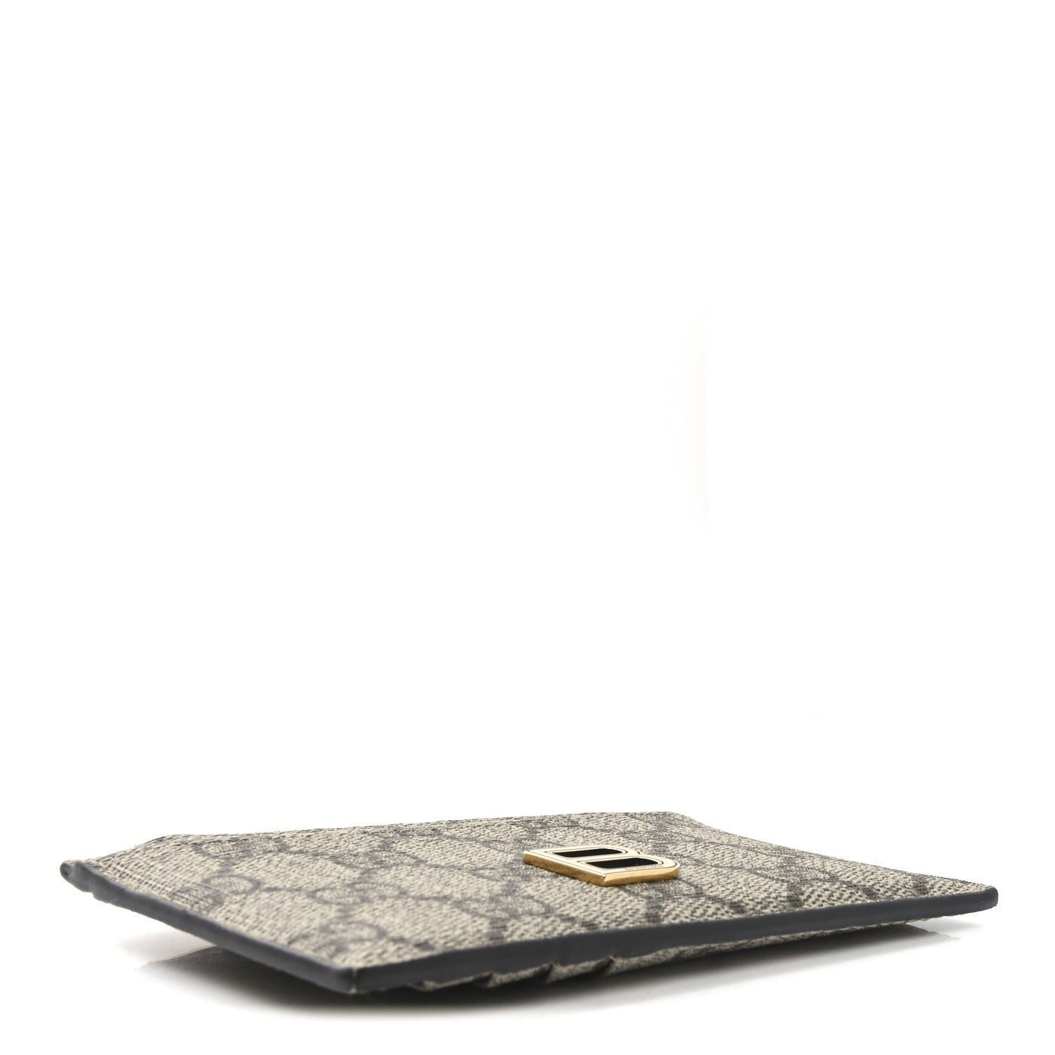 Gucci X BALENCIAGA GG Supreme Monogram Zip Card Case Beige Ebony 4 of 6