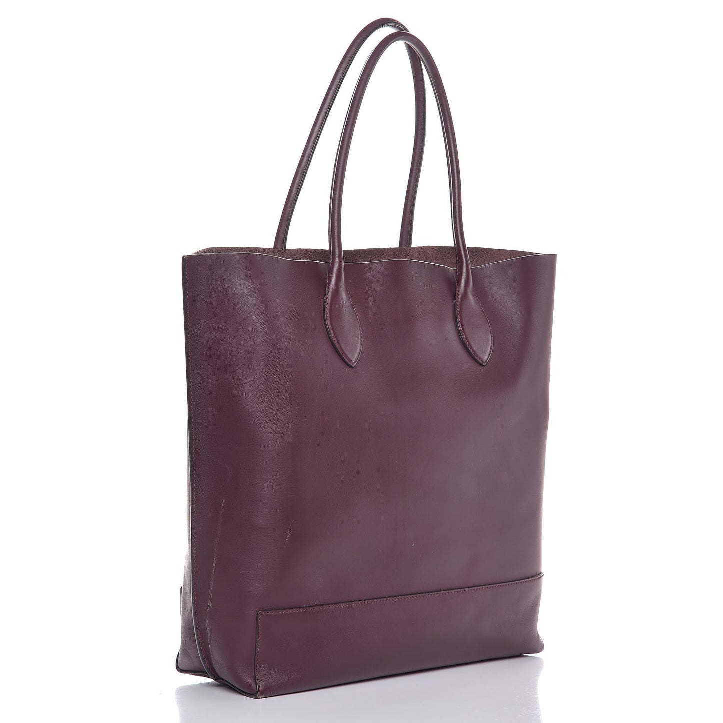 Nappa Perforated Blossom Tote Oxblood
