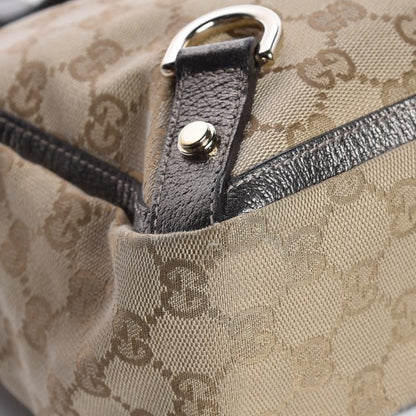 Gucci Monogram Medium Abbey Tote Metallic 11 of 12