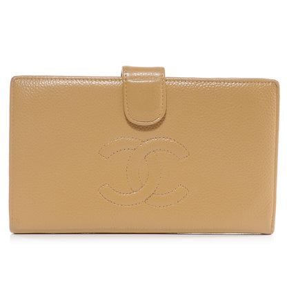 Chanel Caviar CC Wallet Beige 1 of 7