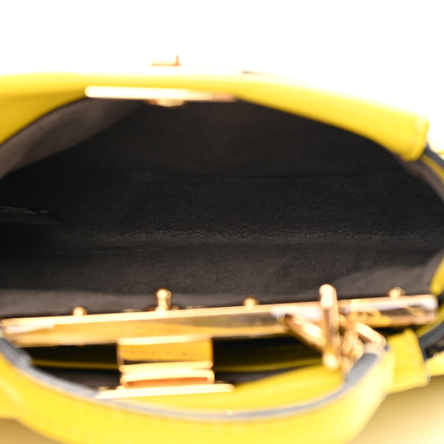 Shiny Nappa Micro Peekaboo Iconic Satchel Lime
