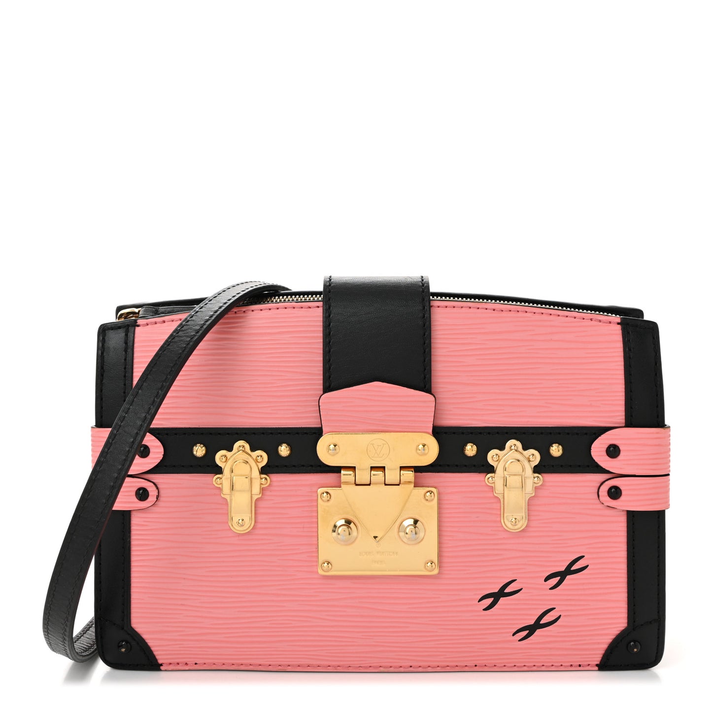 Epi Trunk Clutch Rose Ballerine