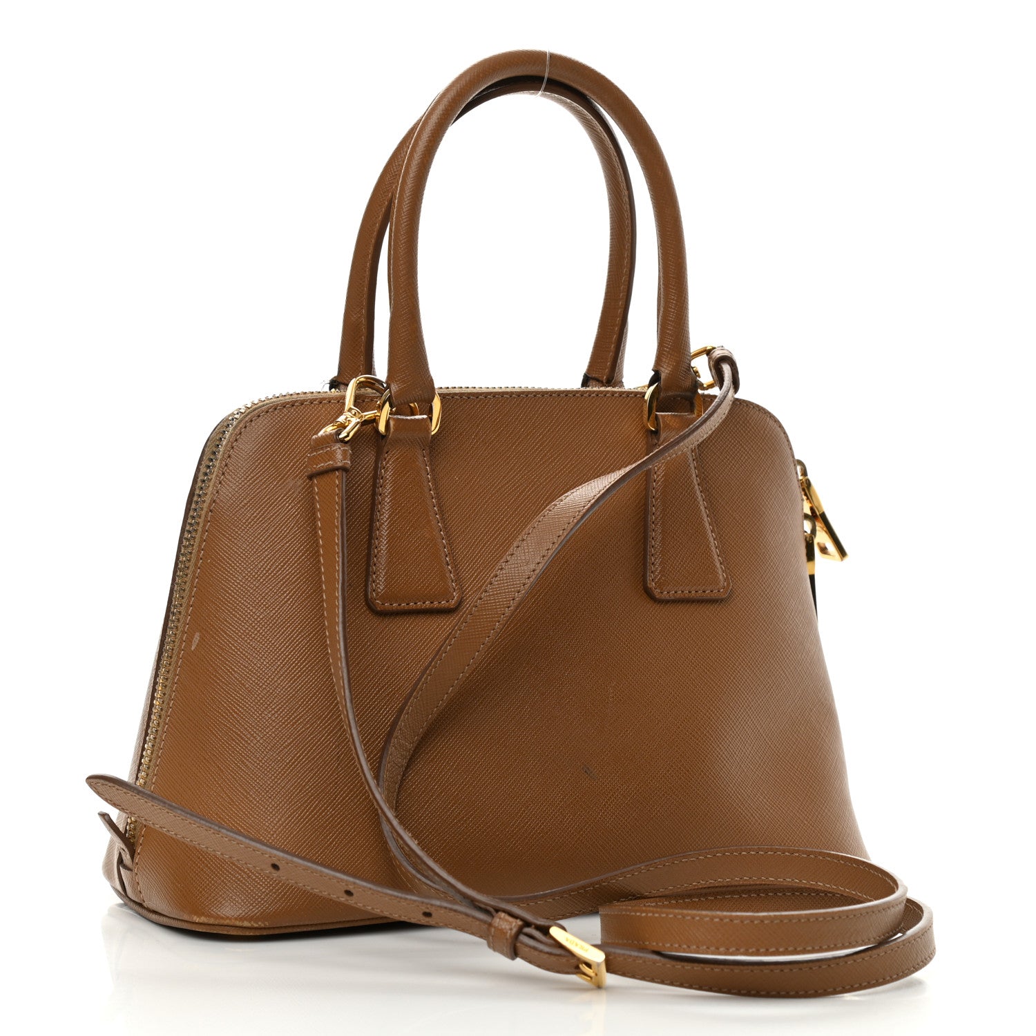 Prada Saffiano Lux Small Promenade Tote Caramel 3 of 19