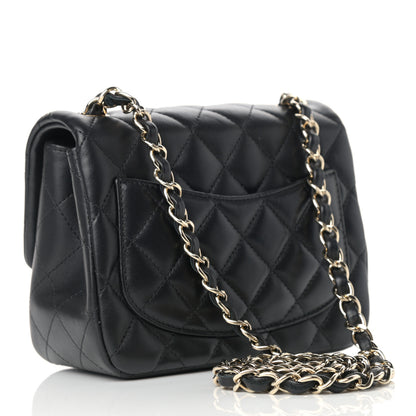 Chanel Lambskin Quilted Mini Square Flap Black 3 of 9