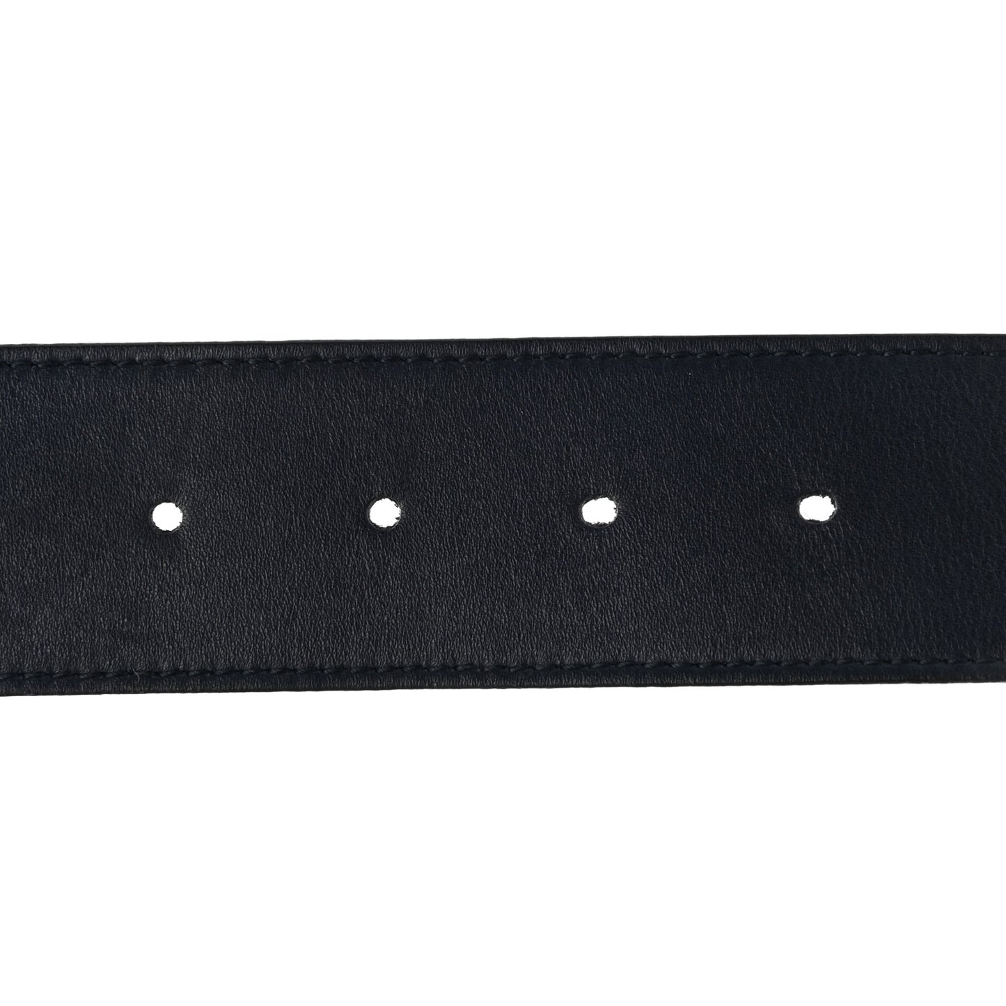 Moon Calfskin Nickel Double G 40mm Belt 95 38 Blue