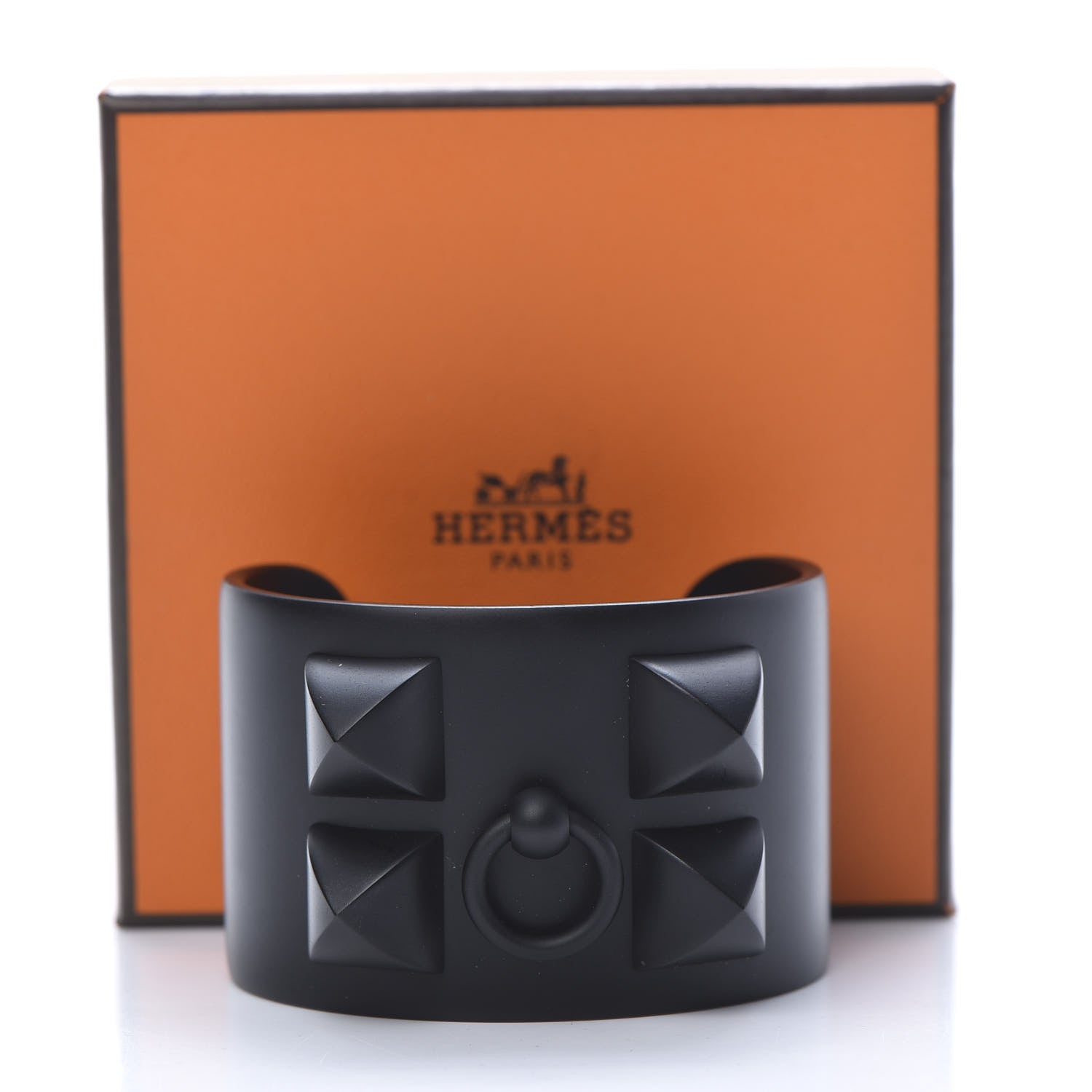 Hermes Aluminium Sunset Collier De Chien CDC Bracelet T2 Noir Intense 5 of 5