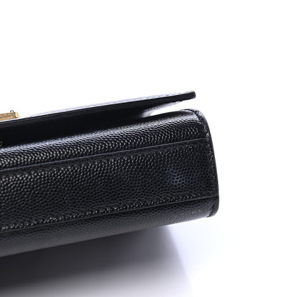 Saint Laurent Grain De Poudre Small Monogram Kate Satchel Black 5 of 6