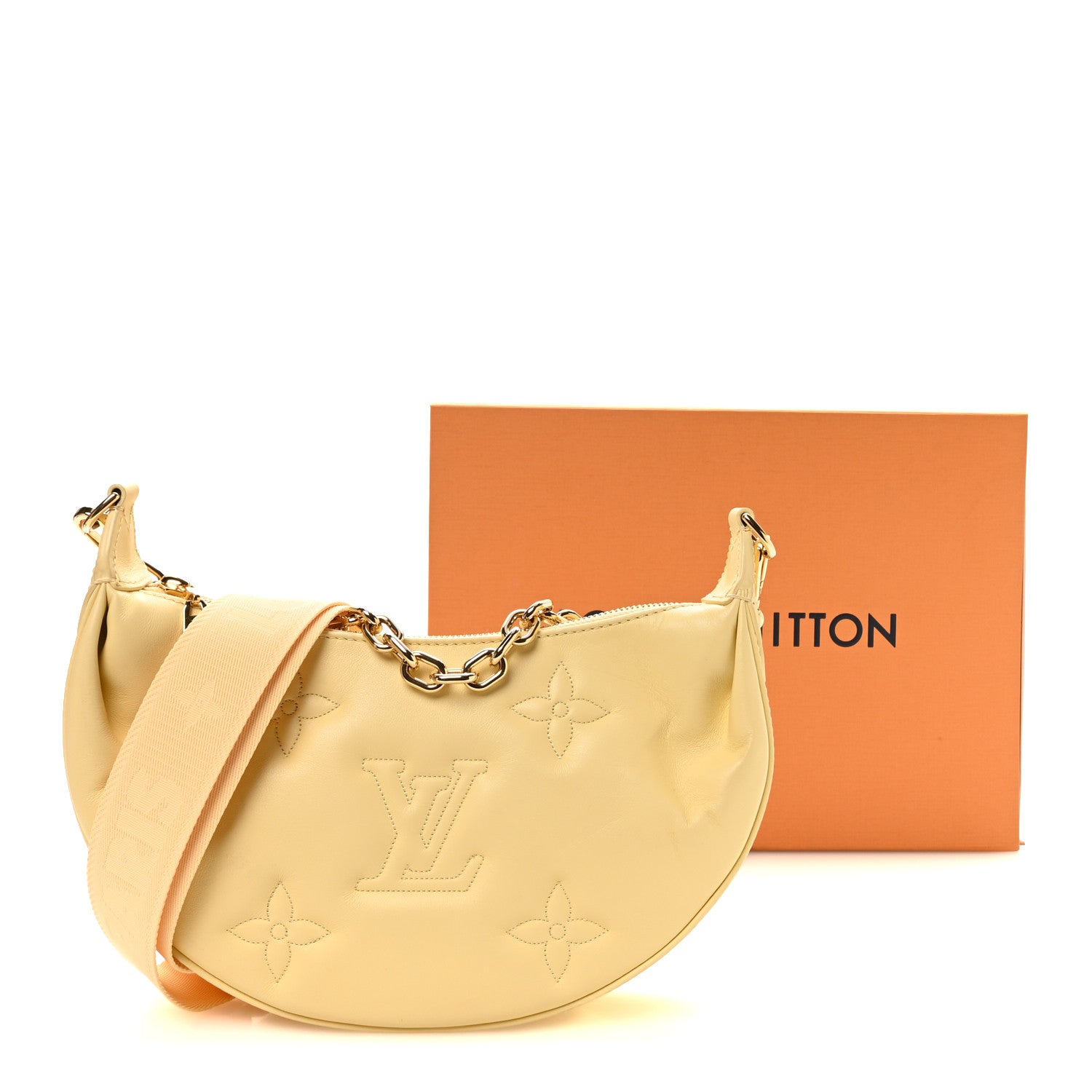 Louis Vuitton Calfskin Bubblegram Over The Moon Banana 10 of 10