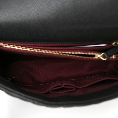 Chanel Caviar Quilted Small Coco Handle Flap Black 5 of 12