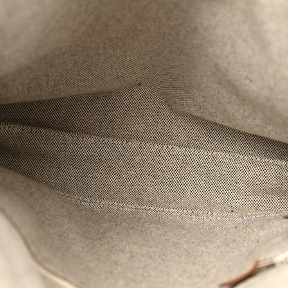 Hermes Canvas Herline Messenger Bag Ecru Black 5 of 14