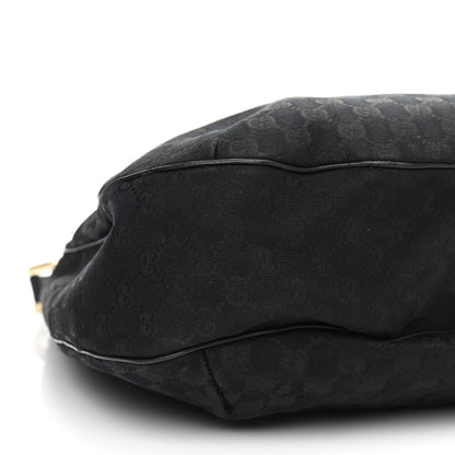 Gucci Monogram Large New Ladies Web Hobo Black 9 of 13