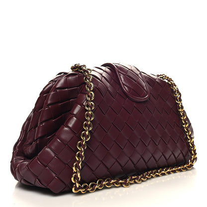 Bottega Veneta Nappa Intrecciato Teen The Lauren 1980 Clutch With Chain Barolo 3 of 9