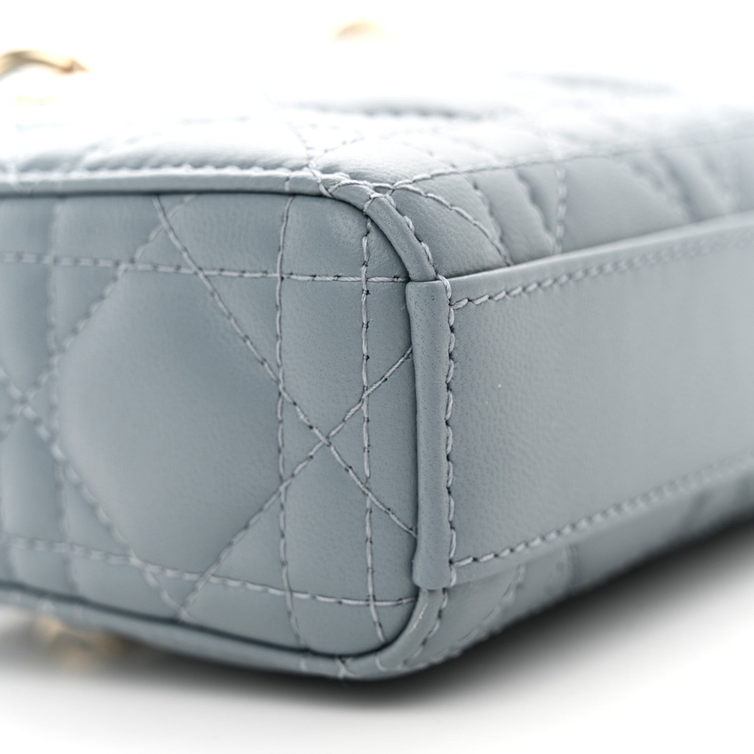 Christian Dior Lambskin Cannage Micro Lady D-Joy Cloud Blue 9 of 10