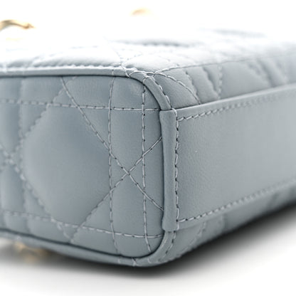 Christian Dior Lambskin Cannage Micro Lady D-Joy Cloud Blue 9 of 10