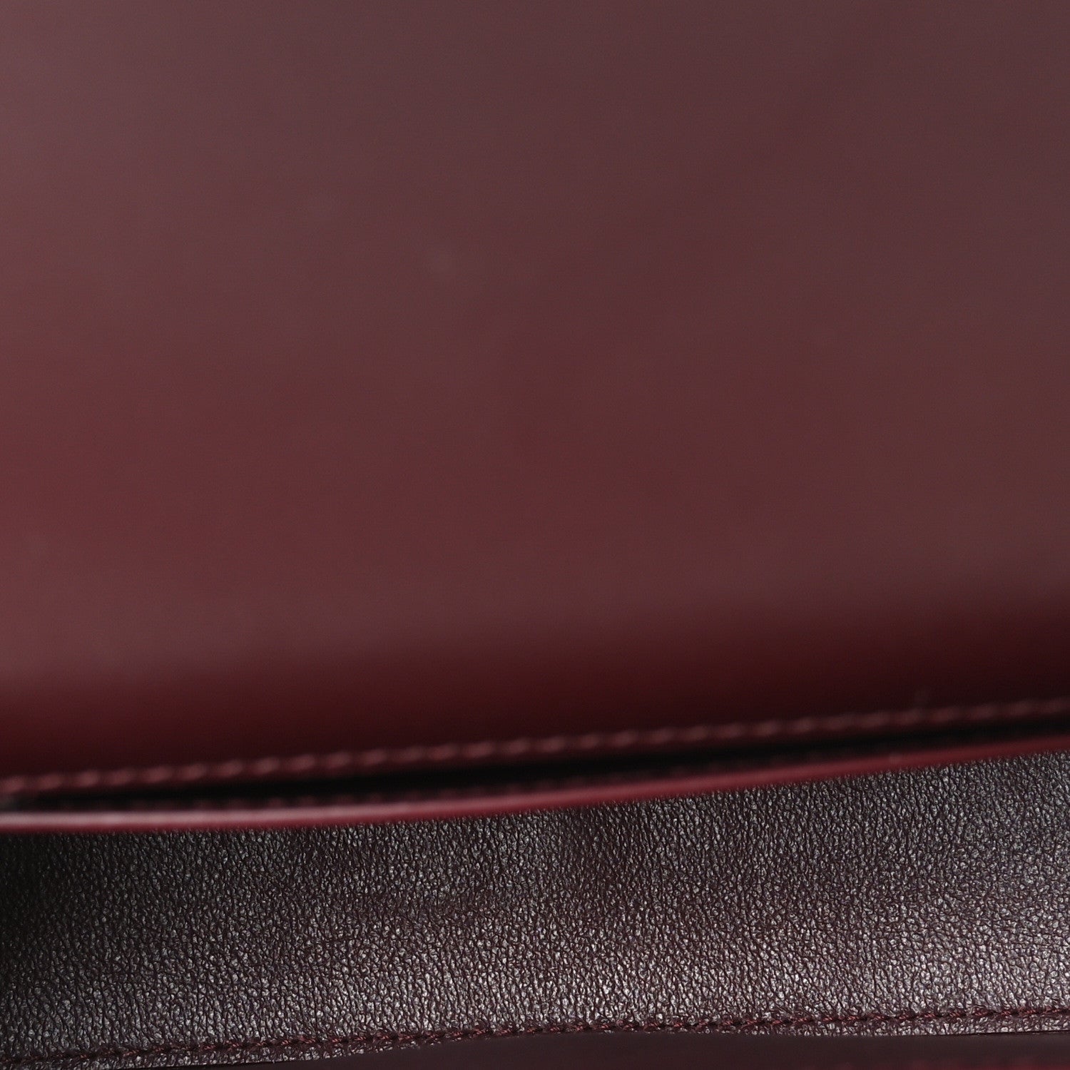 Saint Laurent Box Calfskin Mini Voltaire Shoulder Bag Rouge Cabernet 5 of 10