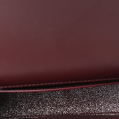 Saint Laurent Box Calfskin Mini Voltaire Shoulder Bag Rouge Cabernet 5 of 10