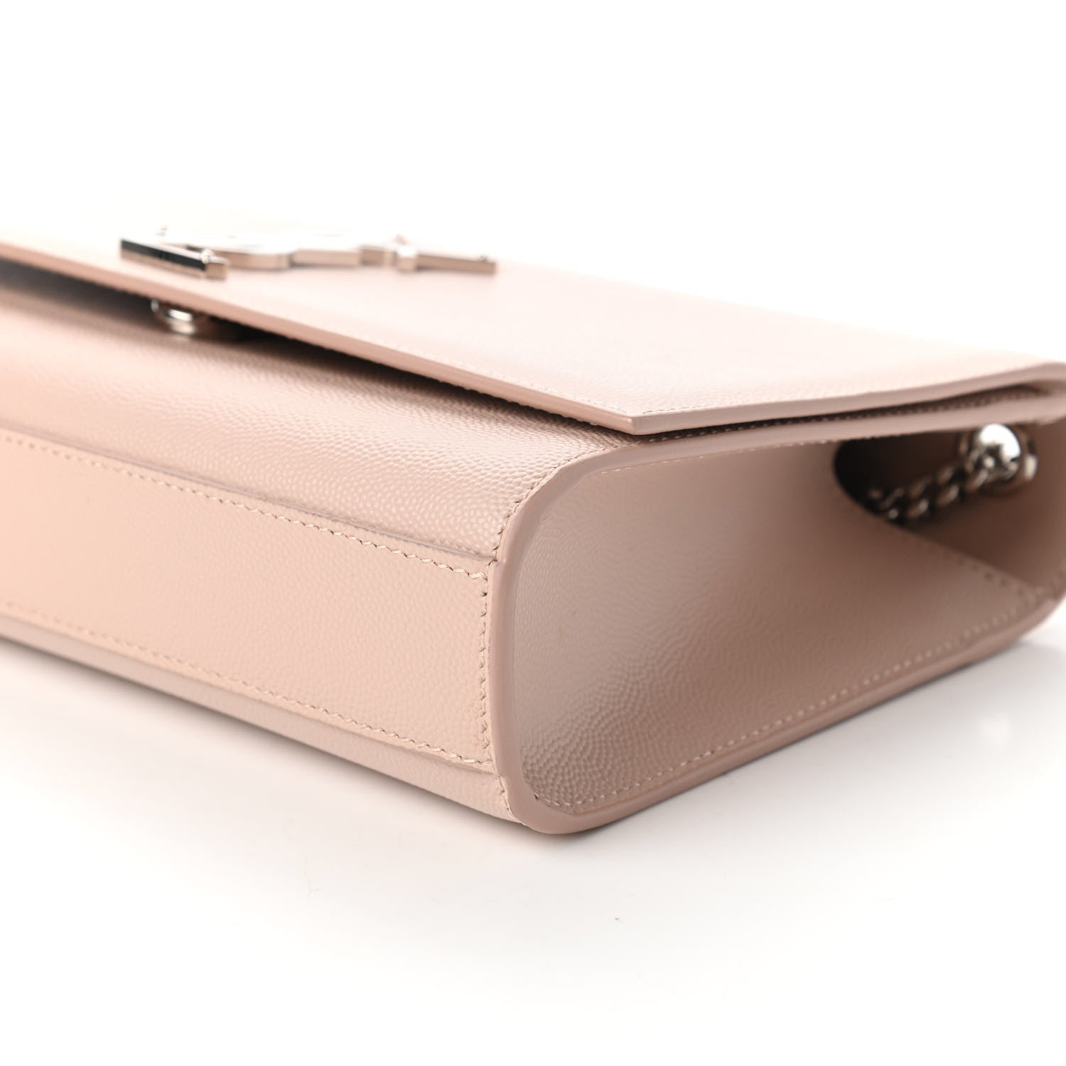 Saint Laurent Grain De Poudre Medium Classic Monogram Kate Satchel Marble Pink 7 of 11