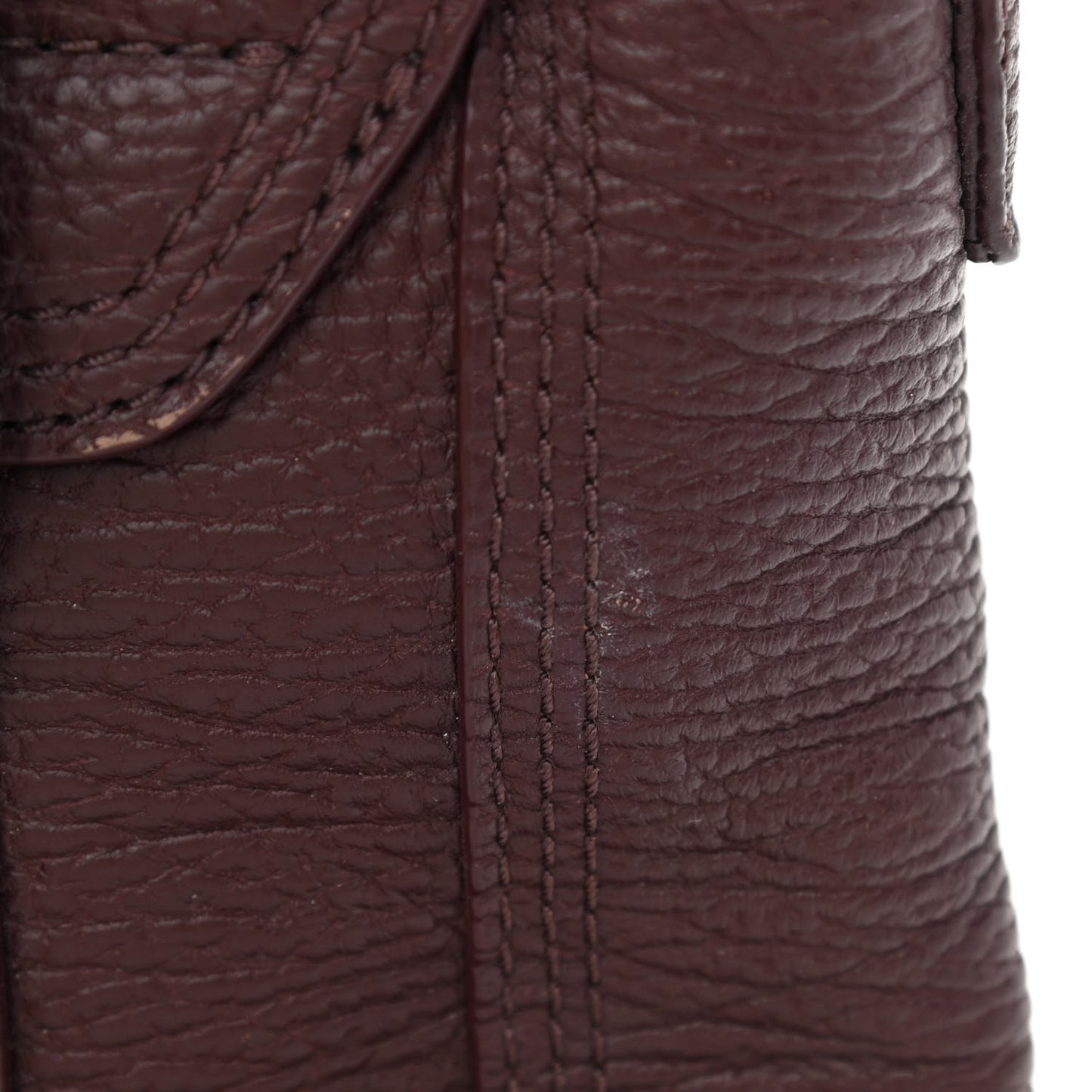 Textured Calfskin Mini Pashli Satchel Burgundy