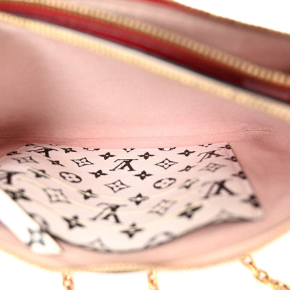 Louis Vuitton Monogram Giant Double Zip Pochette Rouge 7 of 11