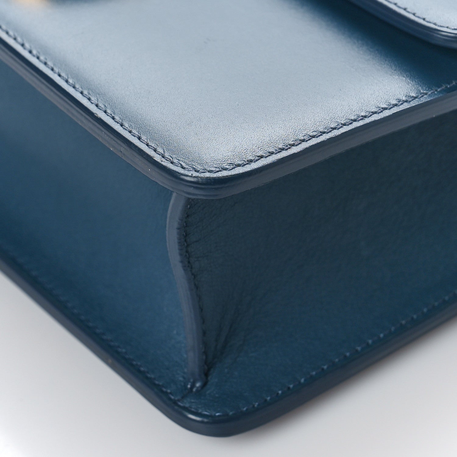 Christian Dior Smooth Calfskin 30 Montaigne Flap Bag Blue 8 of 8