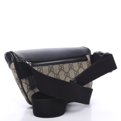 Gucci GG Supreme Monogram Belt Bag Black 2 of 8