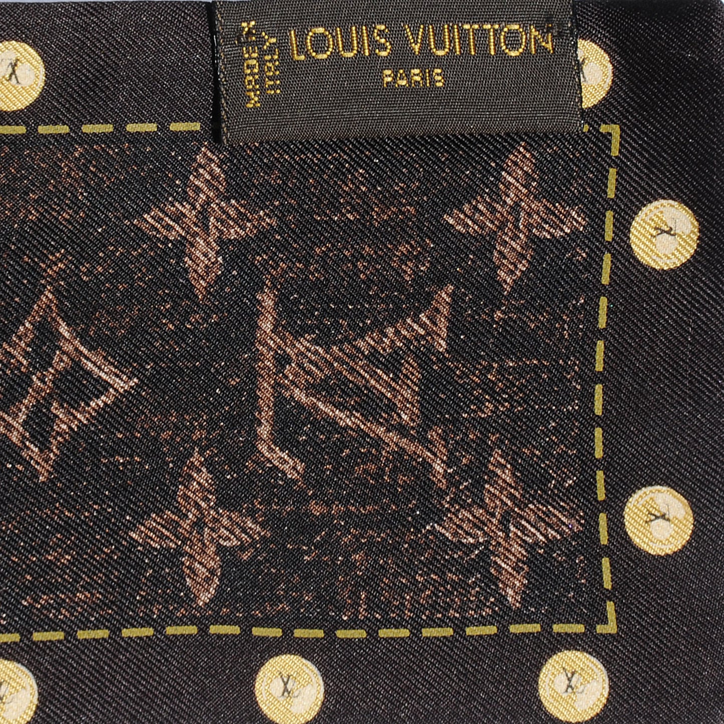 Silk Monogram Denim Bandeau Ebene