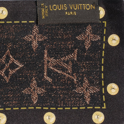 Louis Vuitton Silk Monogram Denim Bandeau Ebene 3 of 3