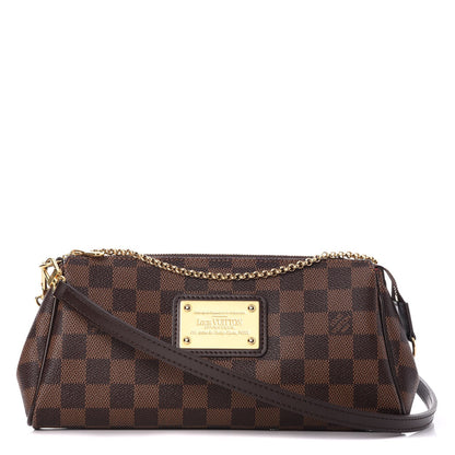 Louis Vuitton Damier Ebene Eva Clutch 1 of 8