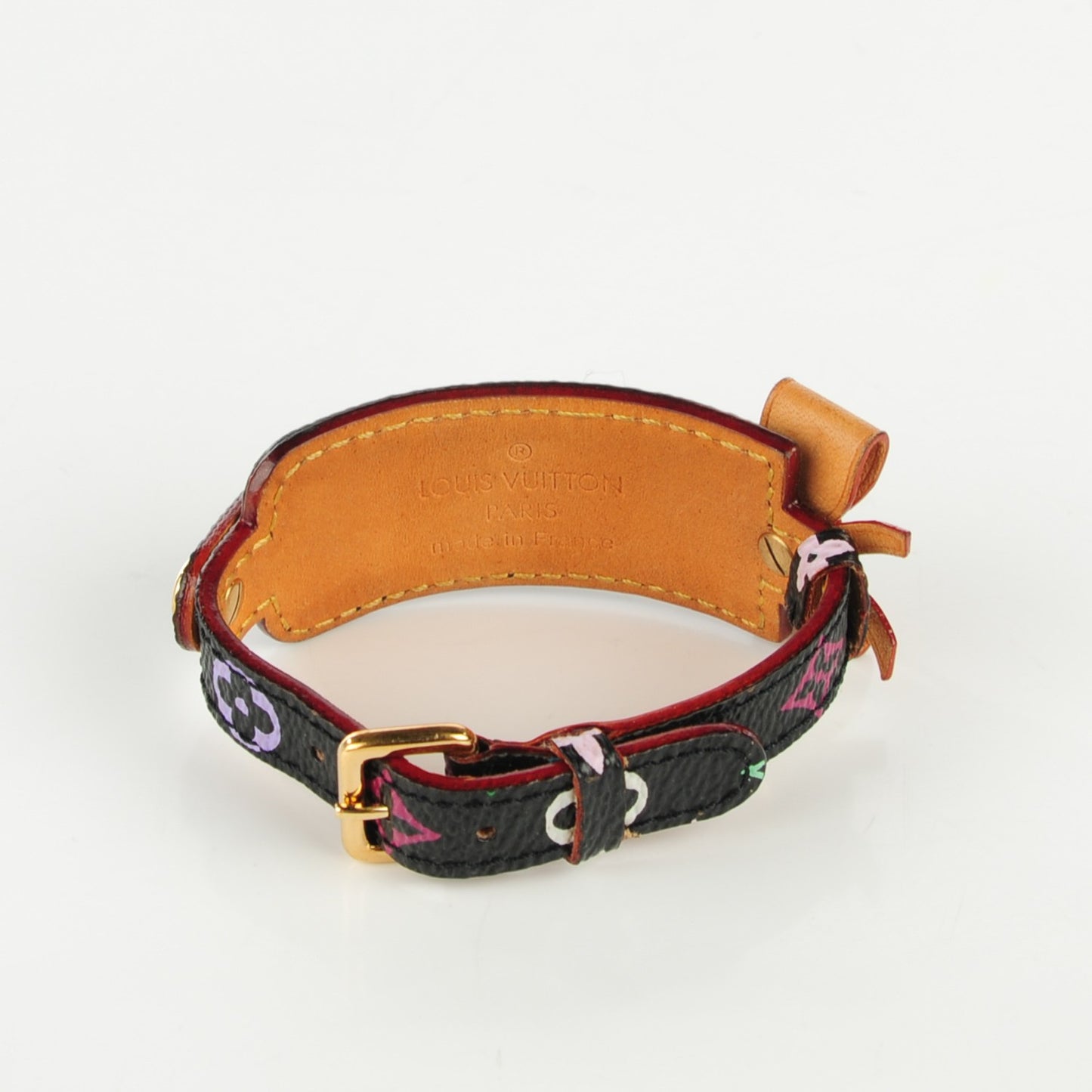 Monogram Multicolor Address Wish Bracelet Black