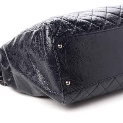 Chanel Glazed Calfskin Quilted Large Tote Black 6 of 11