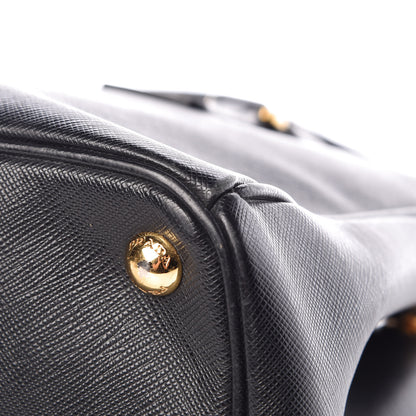 Prada Saffiano Small Galleria Double Zip Tote Black 12 of 30