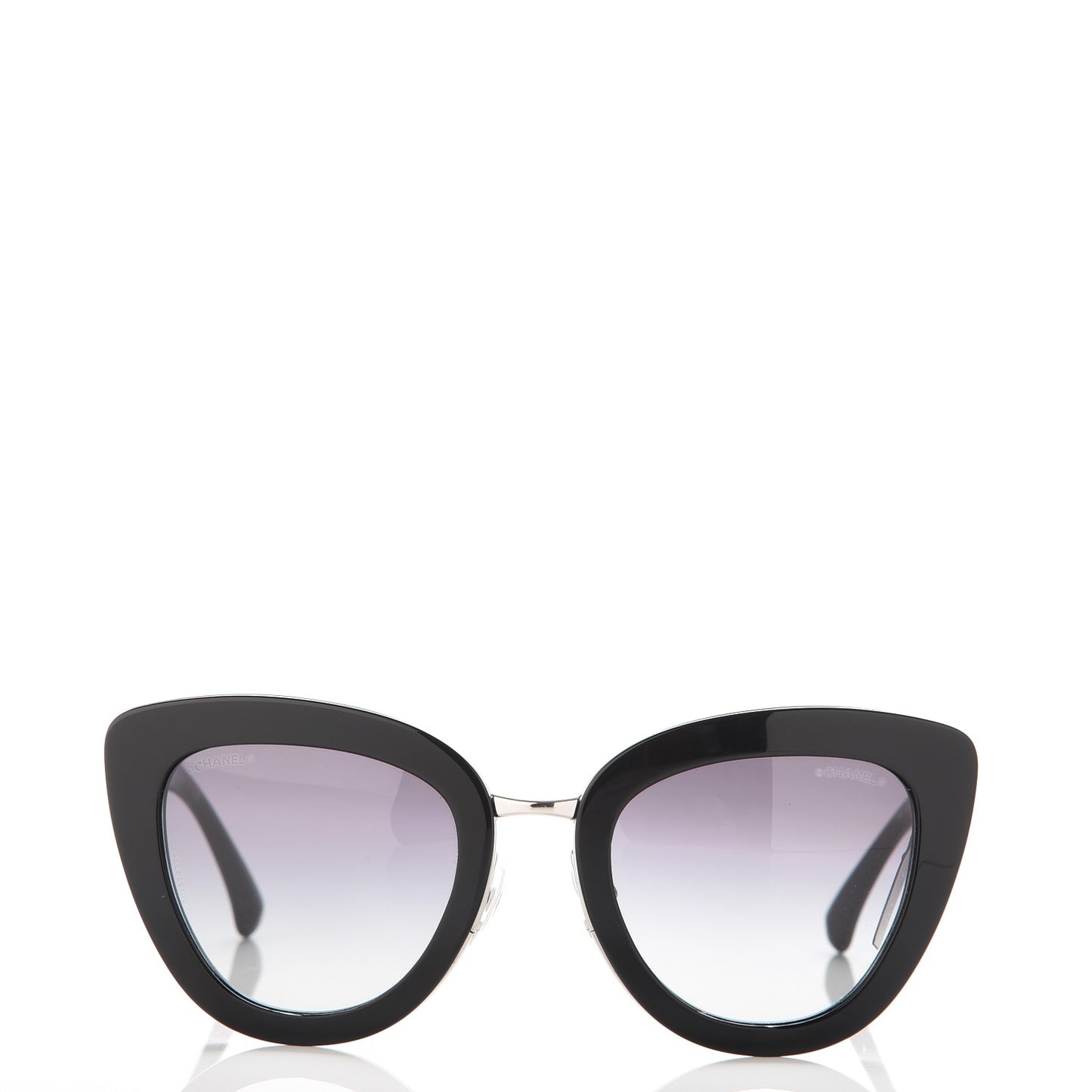 Cat Eye Quilted Sunglasses 5368 Black