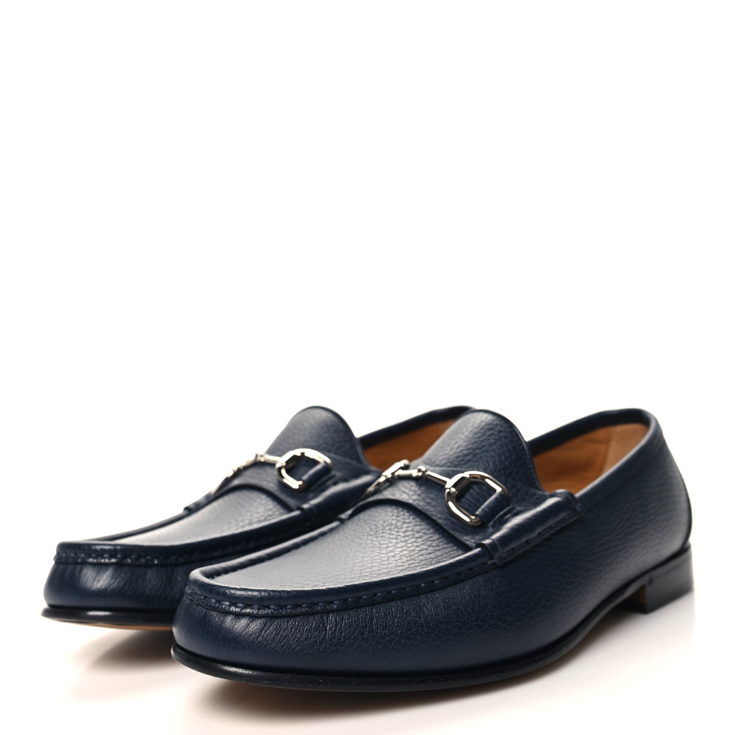 Gucci Road Calfskin Mens Horsebit Loafers 7.5 Blue 1545794 – FASHIONPHILE