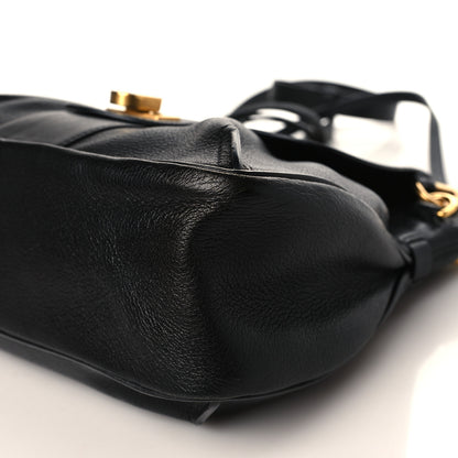 Chloe Grained Lambskin Calfskin Medium Lexa Shoulder Bag Black 9 of 9
