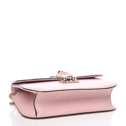 Valentino Garavani Vitello Small Glam Lock Rockstud Flap Water Rose 5 of 9